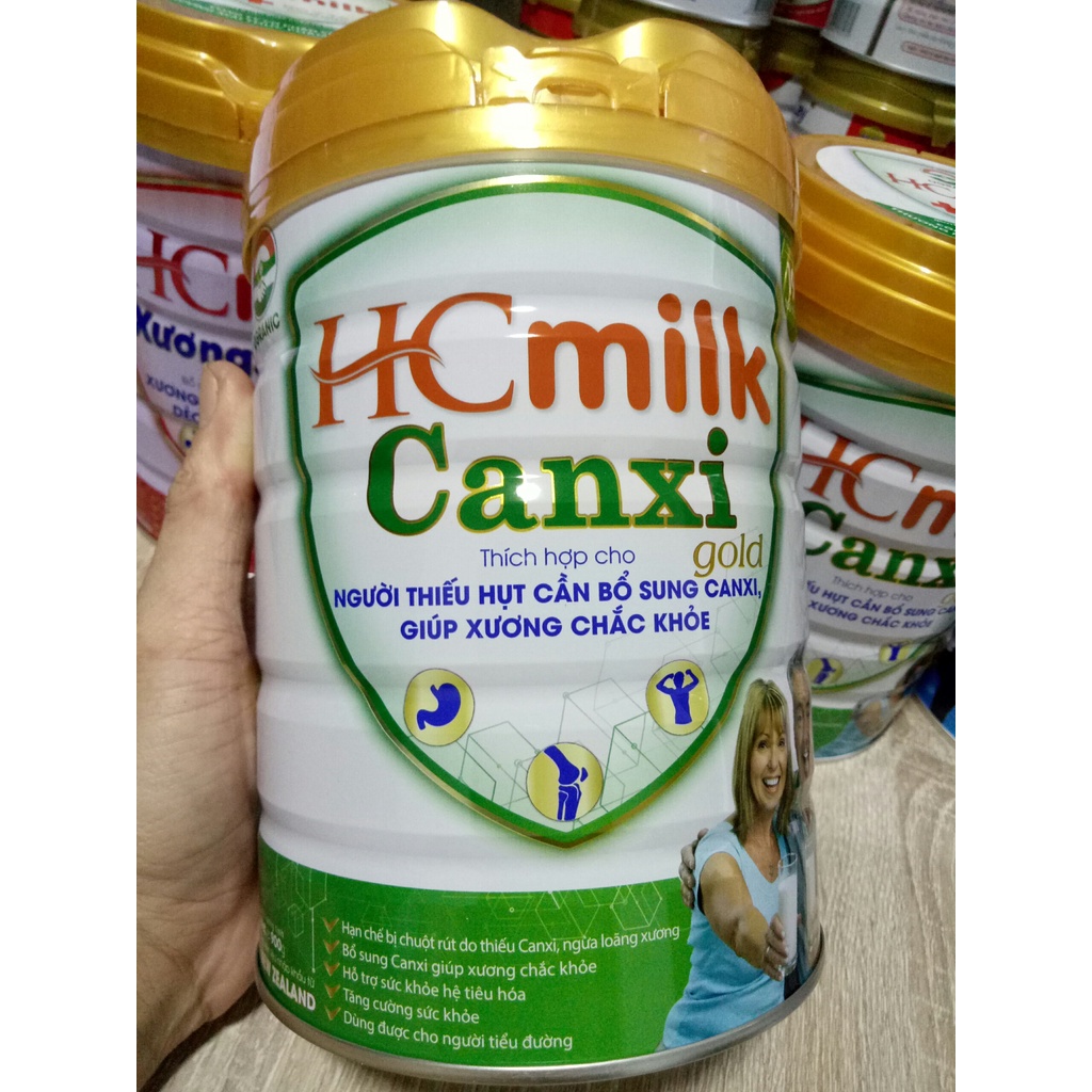 Sữa Canxi Gold HCmilk lon 900g - Bổ sung canxi giúp xương chắc khỏe, tăng cường sức khỏe