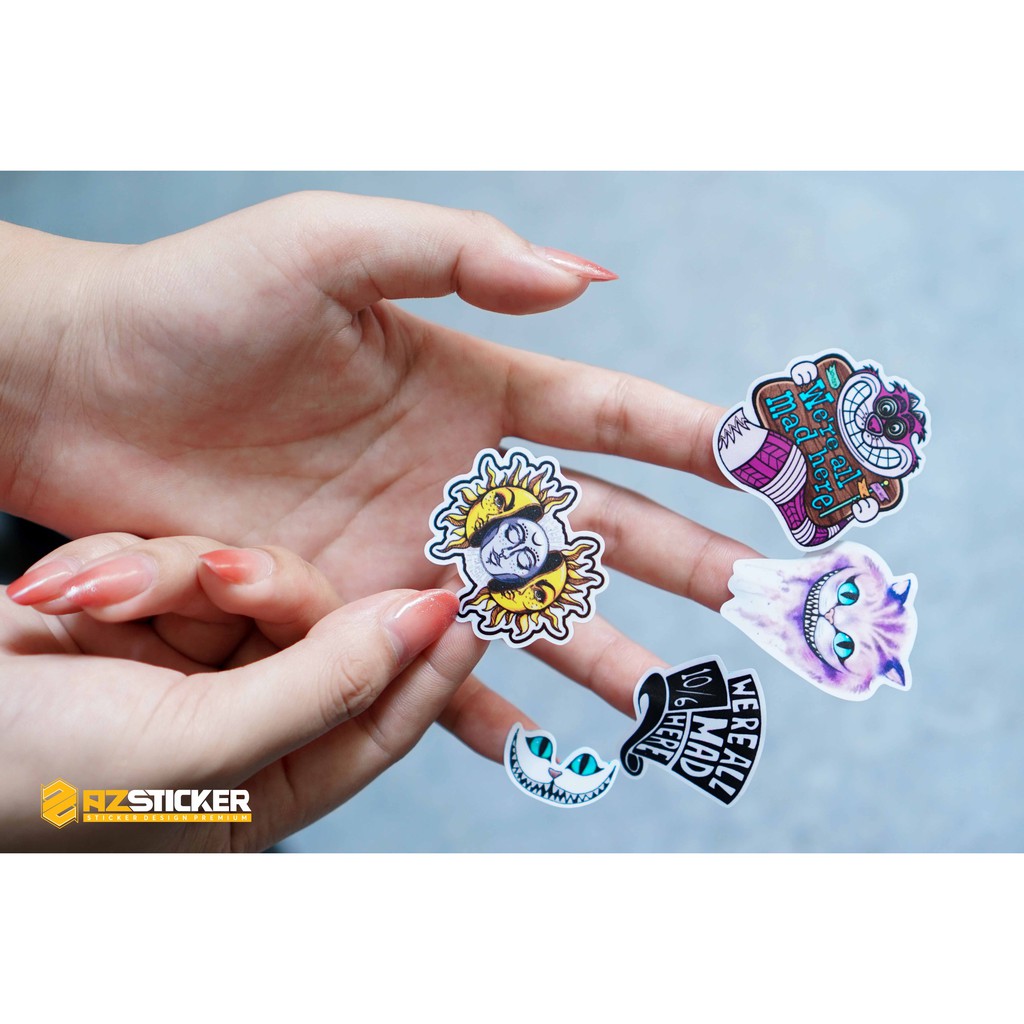 [Hot] Sticker Cute Dán Trang Trí Điện Thoại, Laptop, Nón Bảo Hiểm....Chất Liệu PVC 5 Lớp Chống Thấm Ướt, Chống Bay Màu..