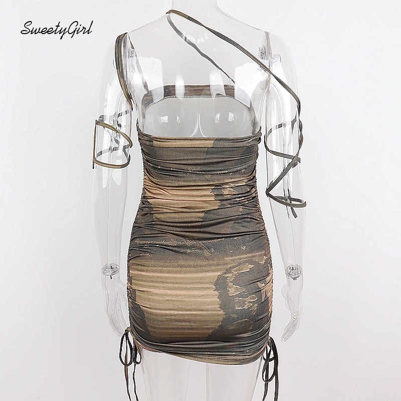 Đầm dây Ôm Dáng Không Tay In Họa Tiết Thời Trang Cho Nữ