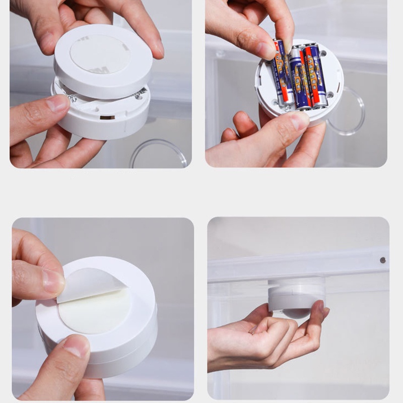 Đèn LED dán tường tự dính kích thước 5.8*3.3cm trang trí phòng khách/phòng ngủ cho bé