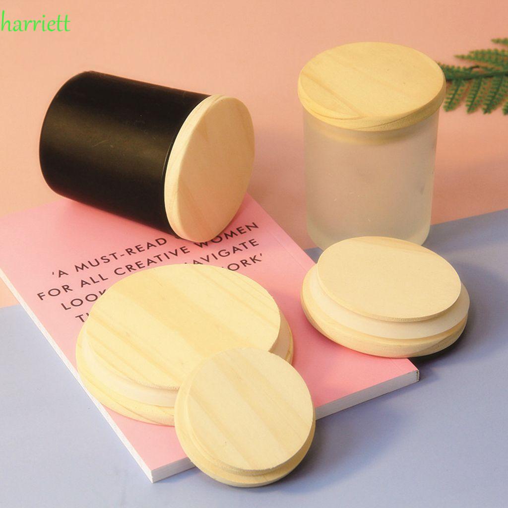 Nắp đậy cốc uống nước/ hũ/ bình hình tròn bằng gỗ nhiều kích cỡ lựa chọn
