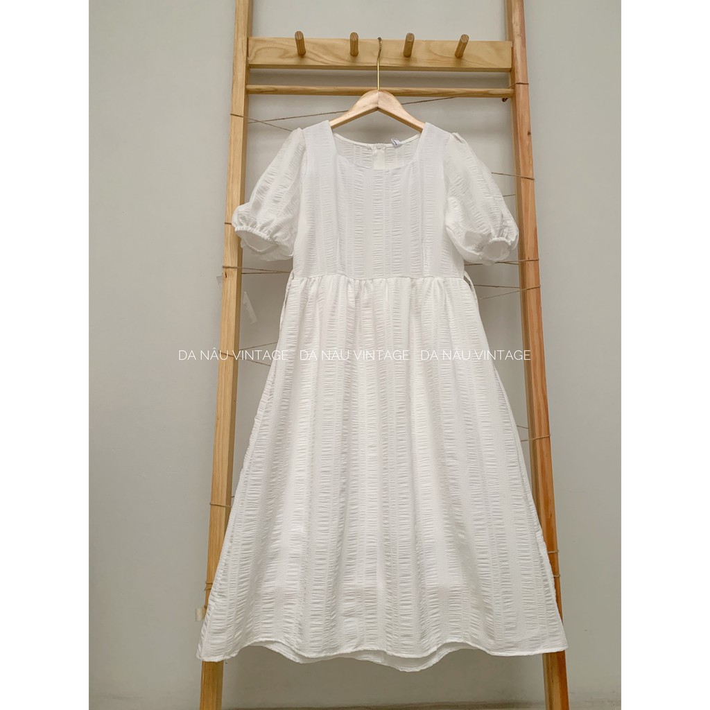 váy, đầm babydoll trắng tay bồng tiểu thư phong cách ulzzang phù hợp chụp ảnh kỉ yếu, đi chơi (ảnh thật, hàng sẵn) | BigBuy360 - bigbuy360.vn