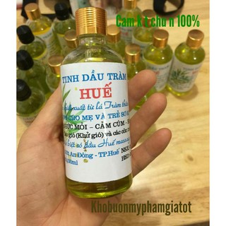 Tinh dầu tràm Huế nguyên chất 100ml - Chai tròn