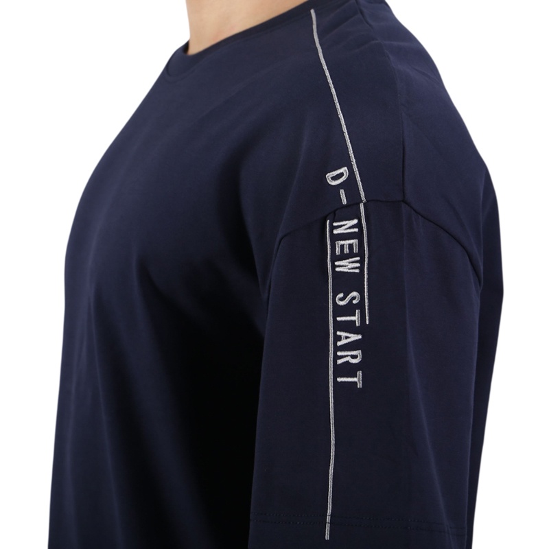 Áo Tshirt Nam Owen Cotton Freesize màu đen - TS22368