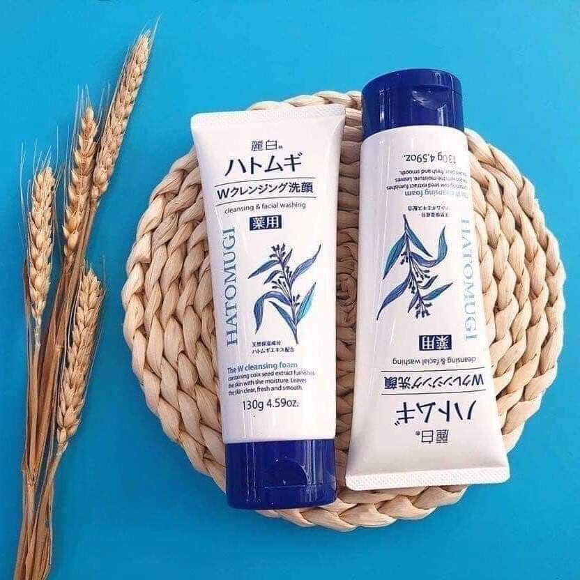 Sữa Rửa Mặt  Ý Dĩ Hatomugi Nhật Bản Dưỡng Ẩm, Trắng Da 130g