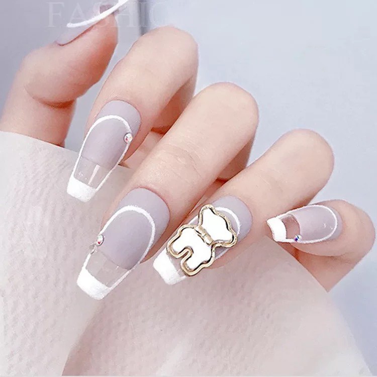 Charm gấu cao cấp trang trí móng phong cách nhật bản