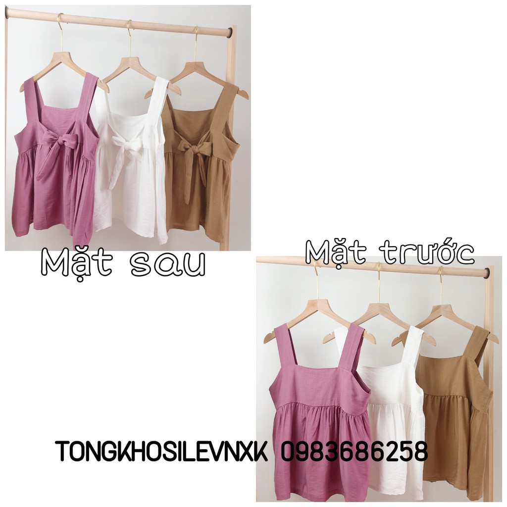 [ Mã WASTAPR giảm 10K đơn 50K] (ĐŨI L1) ÁO BABYDOLL 2 DÂY THẮT NƠ LƯNG TÍM BE TRẮNG ULZZANG - ÁO ĐŨI DÂY BẢN TO NƠ SAU | BigBuy360 - bigbuy360.vn