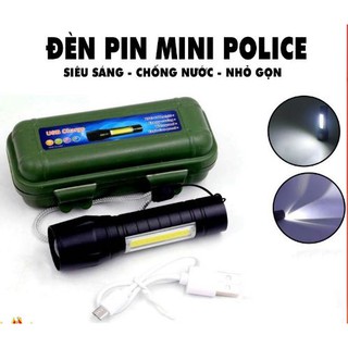 Đèn Pin Mini Siêu Sáng Police Cao Cấp Có Zoom