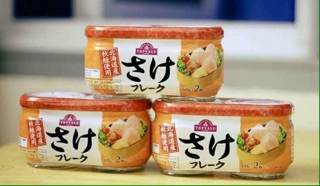 [date mới 26.06.2019] ( 1 set 2 lọ x 60g ) RUỐC CÁ HỒI NHẬT BẢN TOPVALU AEON