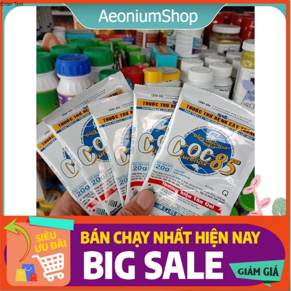 THUỐC TRỪ BỆNH CHO CÂY COC 85 WP 20GR URENOX ĐỒNG OXYCLORUA TRỪ NẤM BỆNH DIỆT VI KHUẨN 🦠