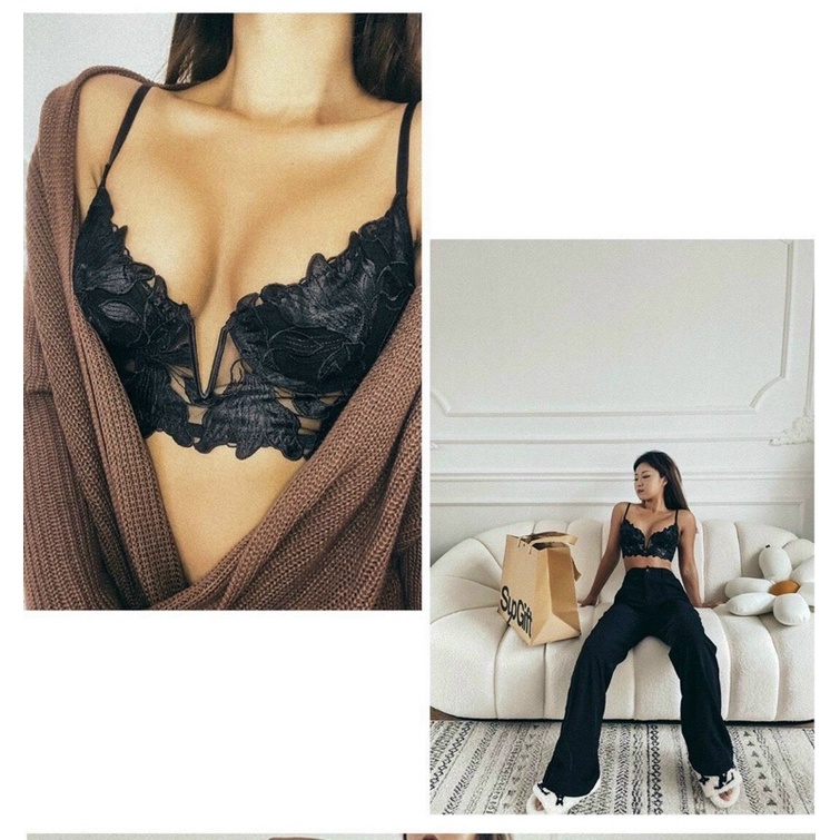 áo Bra gọng họa tiết hoa thêu