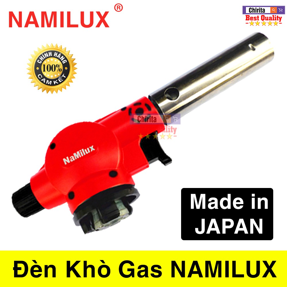 Đèn Khò Gas Cầm Tay NAMILUX - Khò Gas Sử Dụng Cho Bình Gas Mini - Đầu Khò Có Mồi Lửa TS1822RF