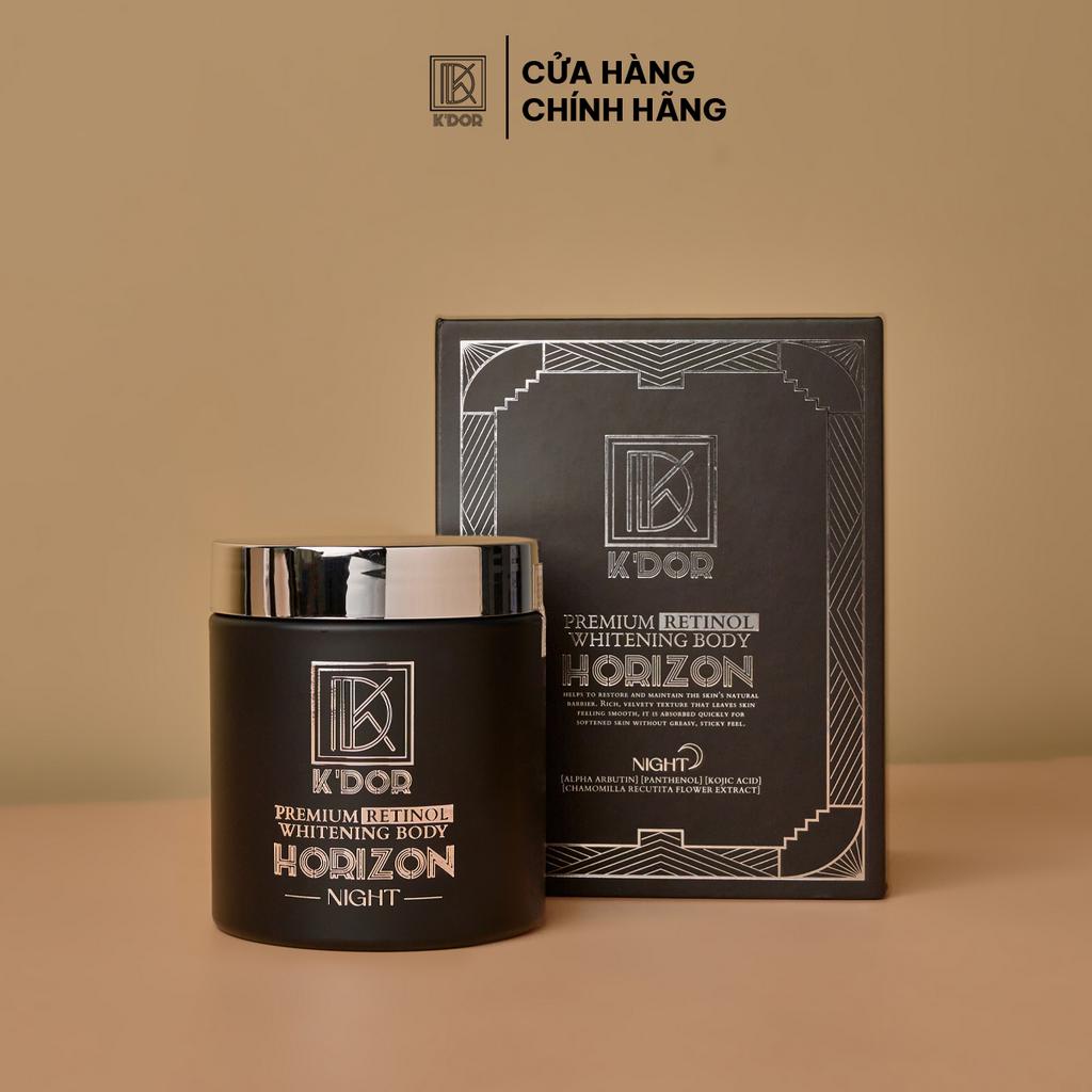 Kem Dưỡng Trắng Da Body Ban Đêm Retinol, Niacinamide K'Dor, trắng sáng mềm mịn, chống lão hóa 250g