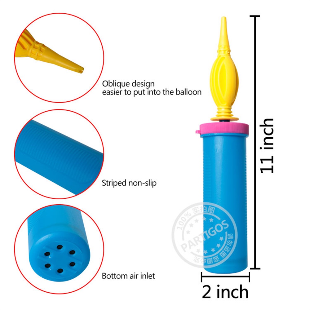 Dụng Cụ Bơm Bong Bóng Hai Đầu Cầm Tay Chất Lượng Cao