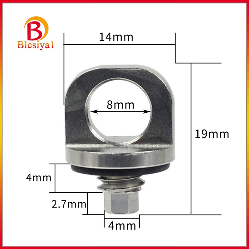 [BLESIYA1] 1/4 Inch Camera Rig Screw Tripod D-Ring Stainless Steel For Shoulder Sling