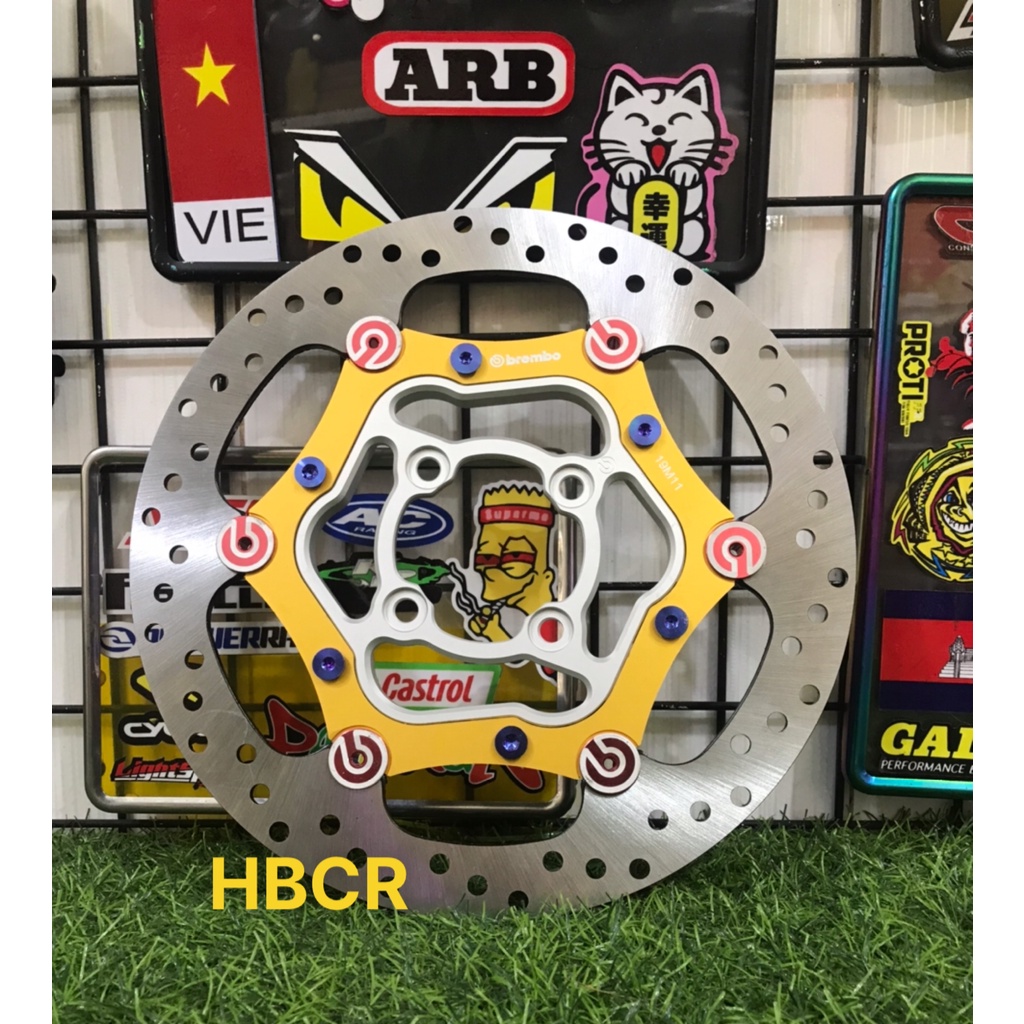 Đĩa thắng Bremb0 Over , Oversize 260mm kèm lòng 4 lỗ cnc + ốc gr5 mọi loại xe