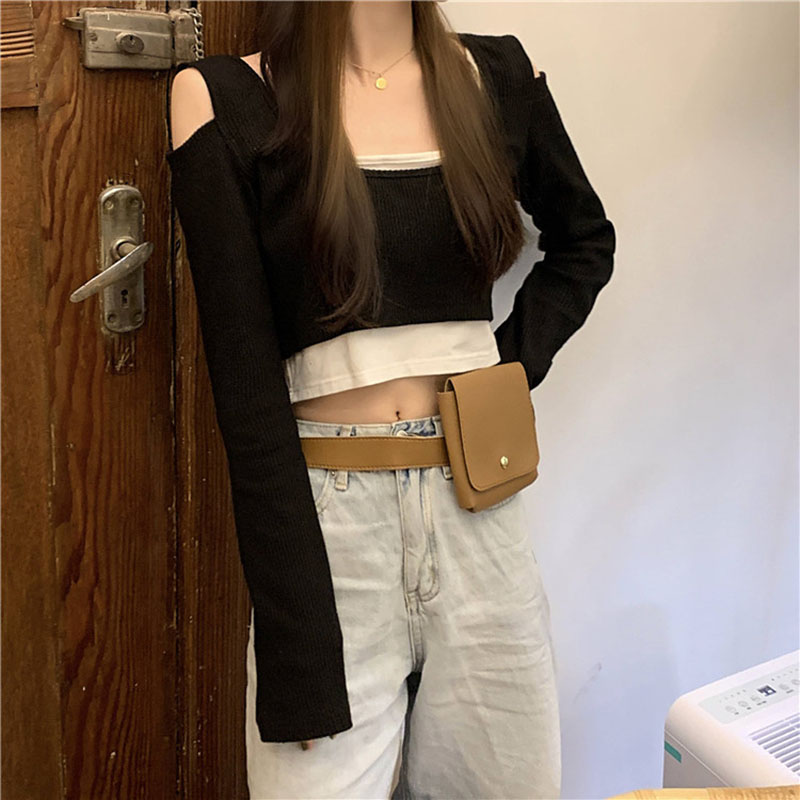 Áo Kiểu Tay Dài Hở Vai Thời Trang Cá Tính Dành Cho Nữ