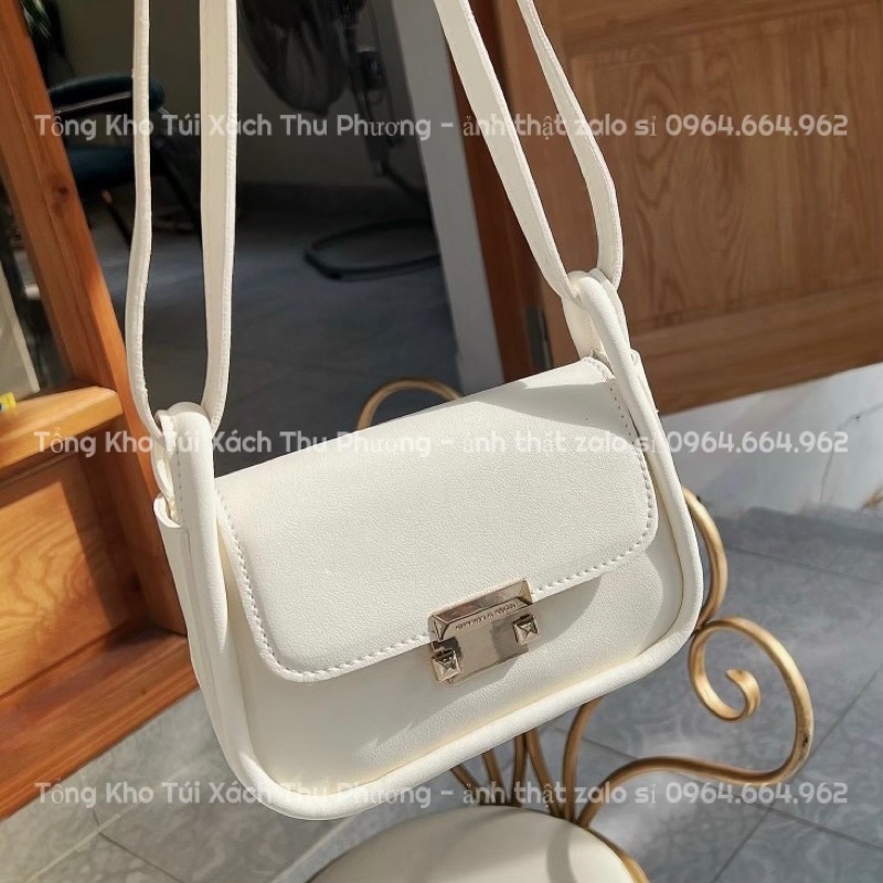 Túi Xách Nữ Kẹp Nách Trơn Khoá Bấm Siêu Đẹp Hàng Quảng Châu Loại 1 + Hình Shop Tự Chụp