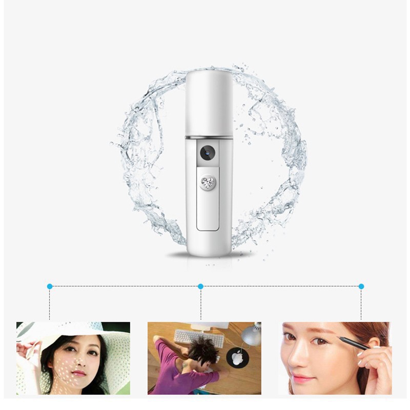 Máy phun nước dưỡng ẩm da mini cầm tay sạc USB