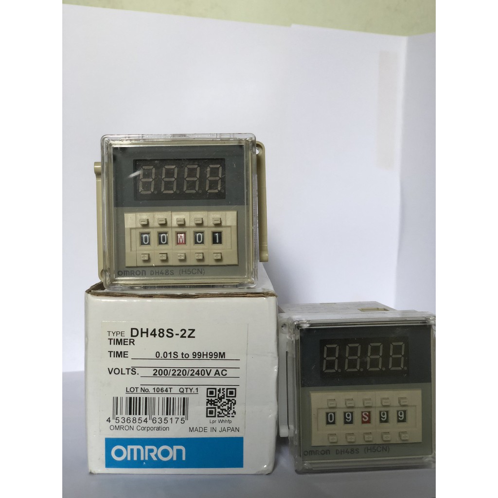 Rơle Thời Gian (Timer) Omron DH48S- 2Z ( hẹn giờ từng tự) BAO GỒM ĐẾ