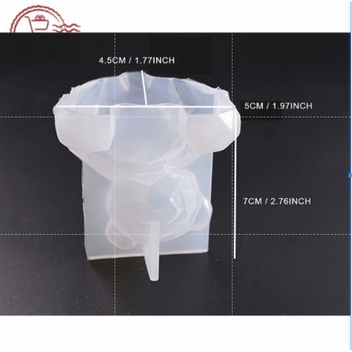 Khuôn silicone đúc resin chú gấu