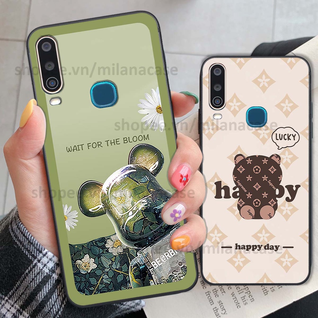 Ốp Vivo U10 / Y12 / Y15 / Y17 gấu be@rBrick gấu Teddy Kaws siêu đẹp, phong cách, cá tính