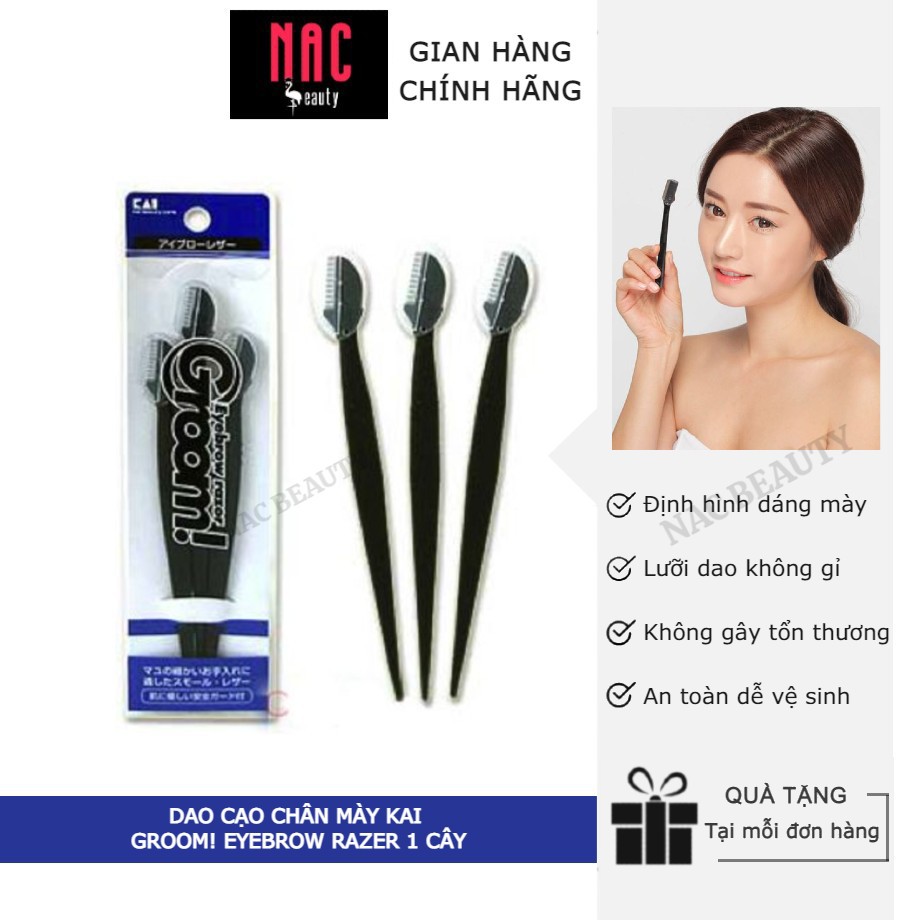 Dao Cạo Chân Mày Kai Groom! Eyebrow Razer 1 Cây