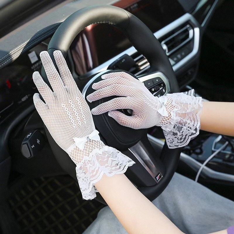 Găng tay ren lưới cô dâu xinh gangtay04