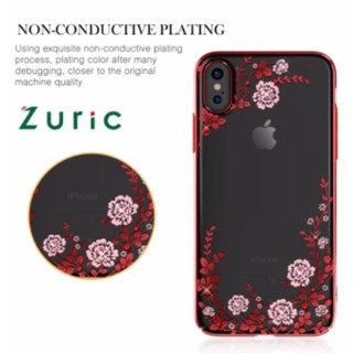 Ốp lưng hoa đính đá iPhone X hiệu Kavaro( đủ kiểu hoa văn )