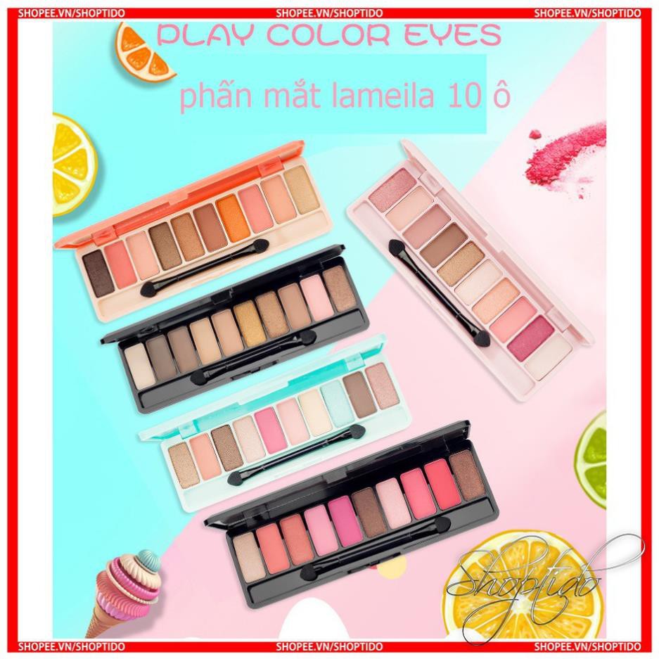 Phấn mắt 10 ô Lameila Play Color Eyes nội địa Trung La Mei La NO:3596