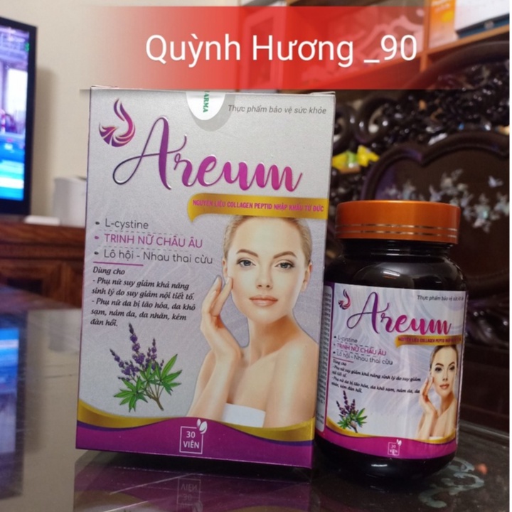 Viên uống nội tiết AREUM lọ 30 viên giúp bạn trẻ trung,tự tin.