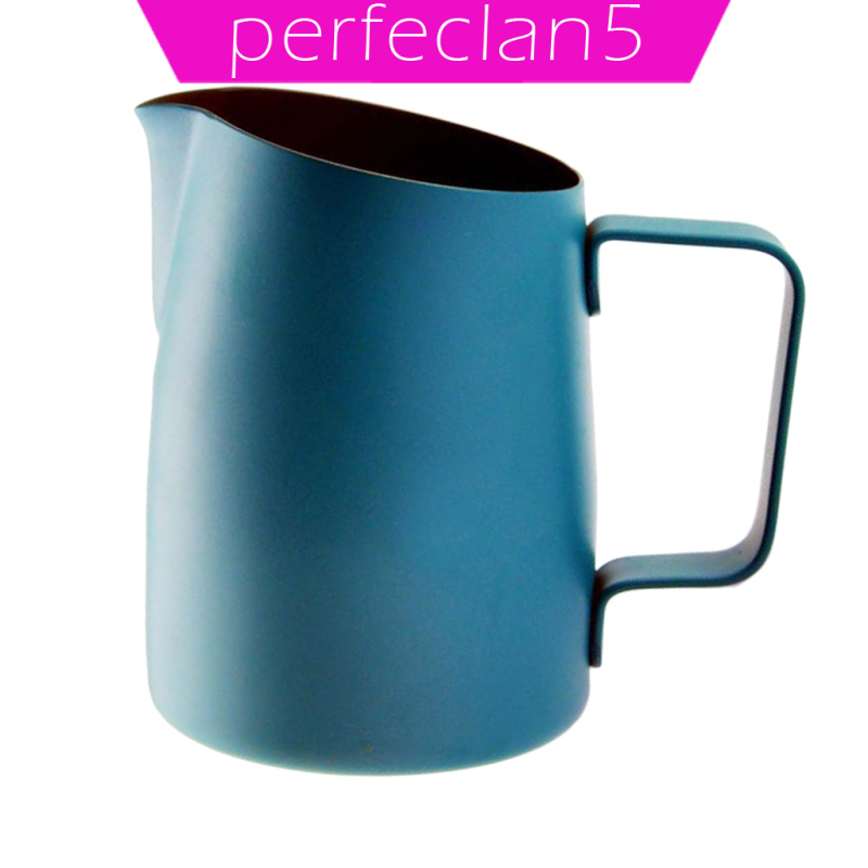 [perfeclan5]420ml Espresso Coffee Milk Frothing Steaming Pitcher Frother Jug Steel Gray