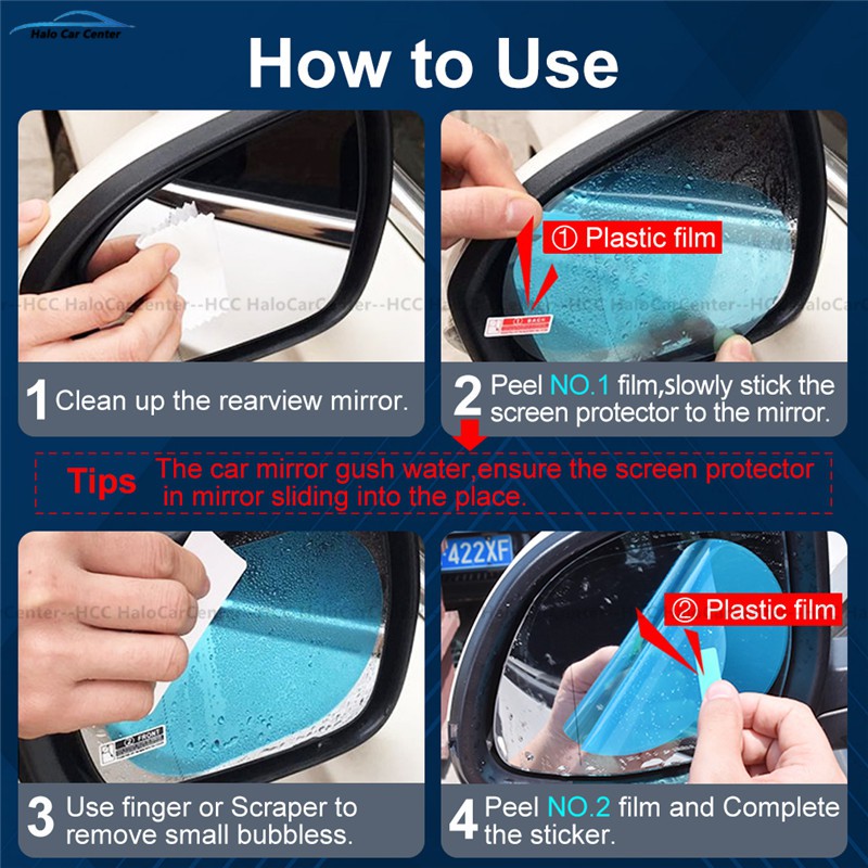 Miếng dán kính chiếu hậu xe hơi chống nước/sương mù tiện dụng chất lượng cao | BigBuy360 - bigbuy360.vn