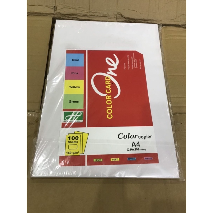Bìa màu, Giấy bìa màu Paper One A3 loại 1 (100 tờ/ tập)