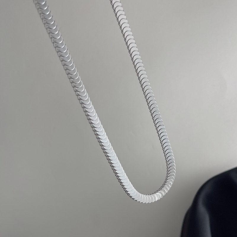 Dây Chuyền Thép Titan Dày Mặt Xếp Chồng Thời Trang Dễ Phối Đồ