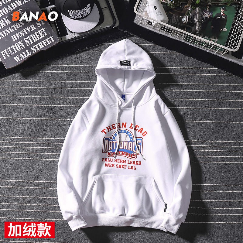 Áo Hoodie Dáng Rộng Có In Chữ Thời Trang Cao Cấp Cho Nam