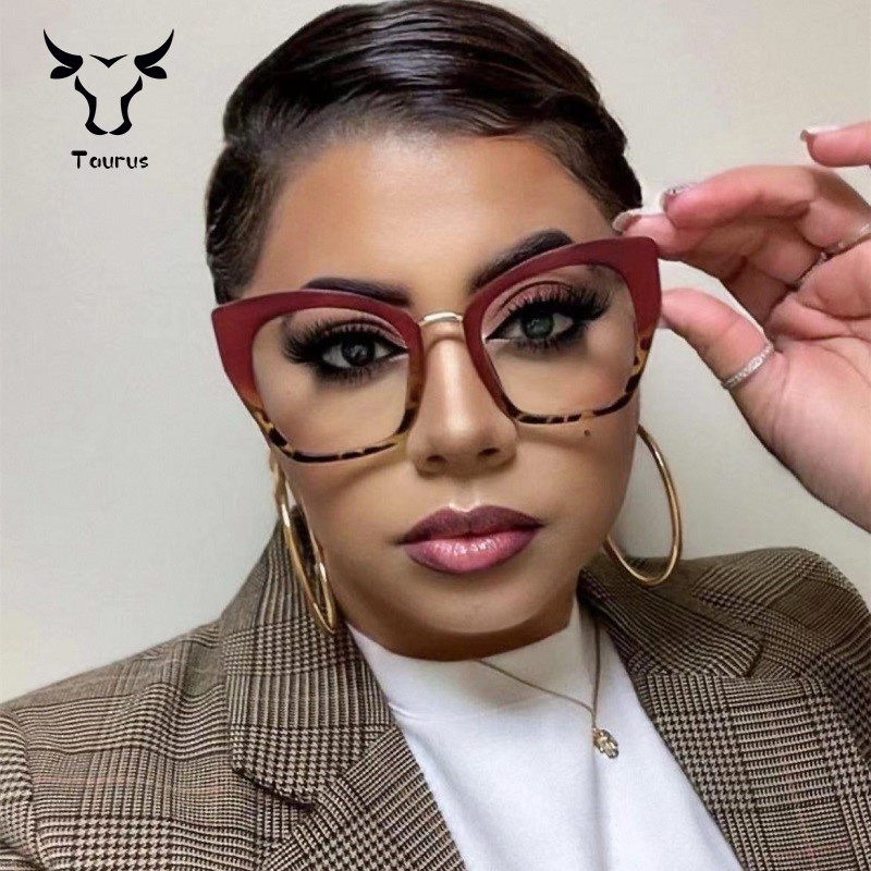 Mắt Kính Gọng Lớn Chống Ánh Sáng Xanh Phong Cách Âu Mỹ