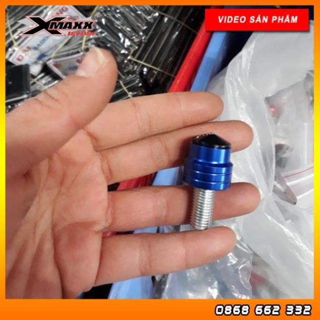 FreeShip- Ốc chân gương xe máy nhôm CNC có lắp bịt.Dùng cho các dòng xe Honda
