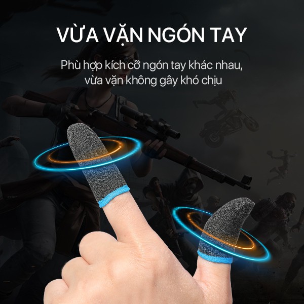 Găng tay chơi game Sợi đồng chống mồ hôi co dãn siêu bền dành cho game PUBG FF Tốc Chiến Liên Quân mobile - ACOME AFS01 | BigBuy360 - bigbuy360.vn