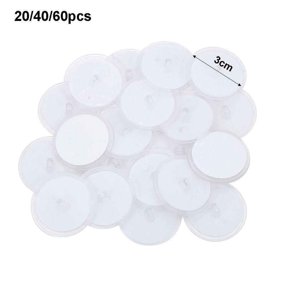 Set 20 / 40 / 60 Móc Dán Tường Bằng PVC Trong Suốt Tự Dính Cho Nhà Bếp Nhà Tắm