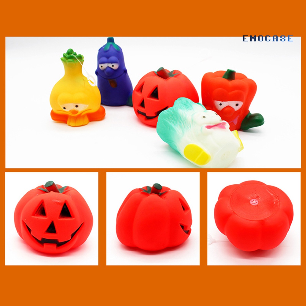 Đồ Chơi Phát Ra Tiếng Kêu Hình Quả Bí Ngô Halloween Dễ Thương Cho Mèo Cưng