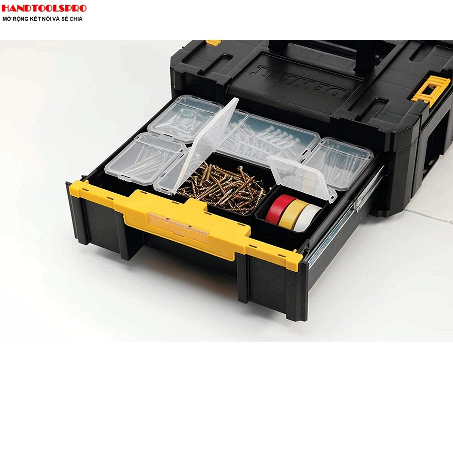 Hộp dụng cụ  có 1 khay kéo đựng linh kiện 440mm x 176mm x 314mm Dewalt DWST1-70705