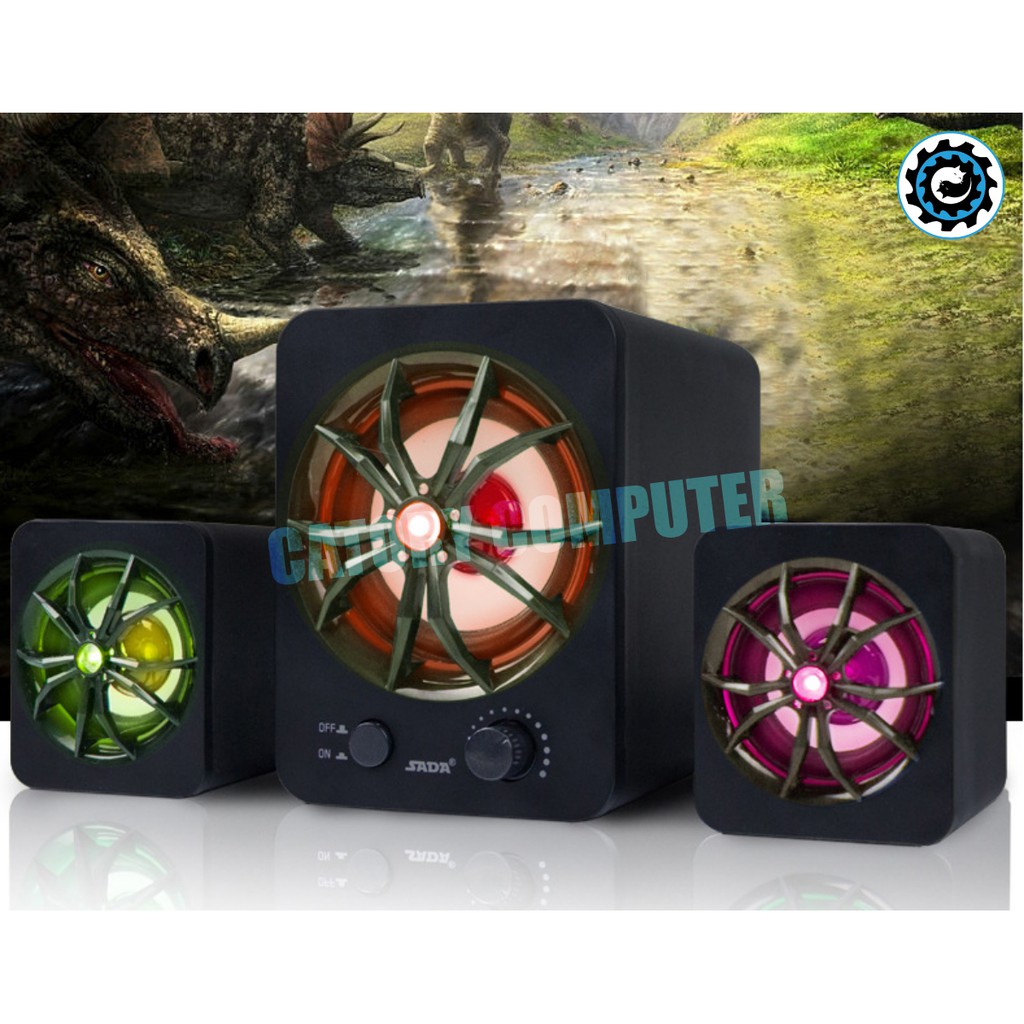 Loa Vi Tính – Loa Máy Tính  2.1 SADA D207 LED RGB Gaming Hiện Đại – BH 12 Tháng | WebRaoVat - webraovat.net.vn