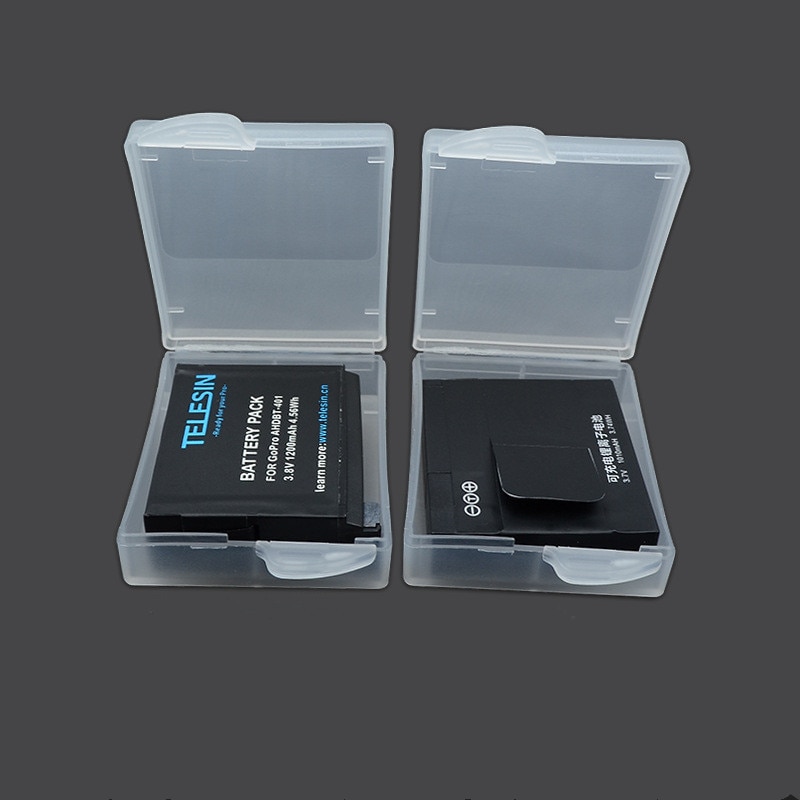 Bộ 2 Hộp Nhựa Đựng Pin Máy Ảnh GoPro Hero 11 10 9 8 7 6 5 4