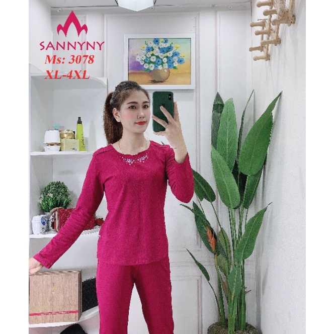 Bộ thu đông cho mẹ trung niên Sannyny code 3078