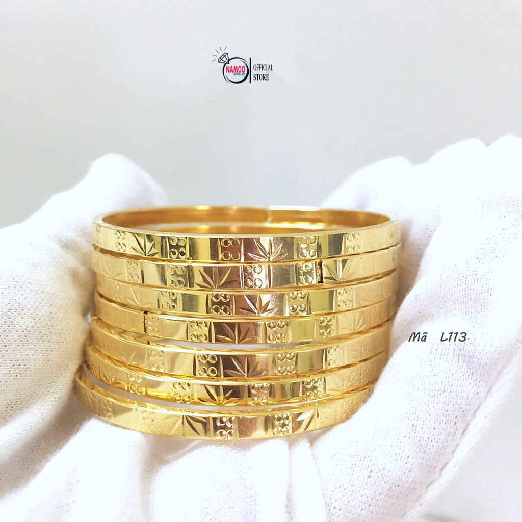 Bộ Trang Sức Ximen Nữ Mạ Vàng L113 7 Chiếc 1 Bộ, vòng Tay ximen Namoo Jewelry Chuyên SỈ
