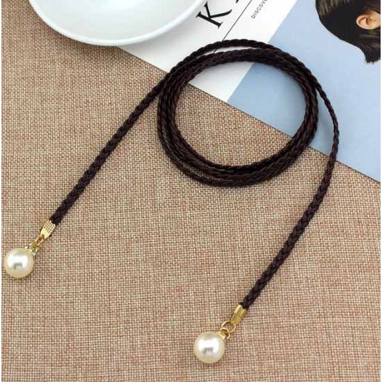 Thắt lưng nữ da tết đính ngọc thời trang Hàn Quốc TTL08