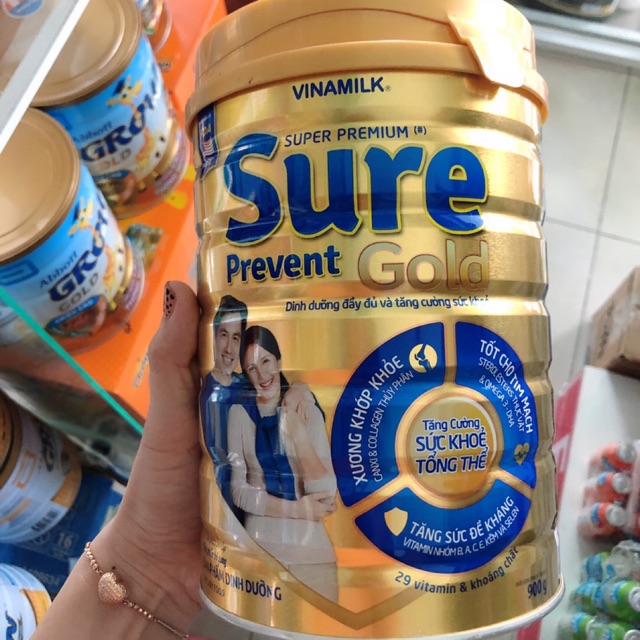 Mua Sữa Bột Vinamilk Sure Prevent - Hộp Thiếc 900g (Mẫu mã mới) giá rẻ ...