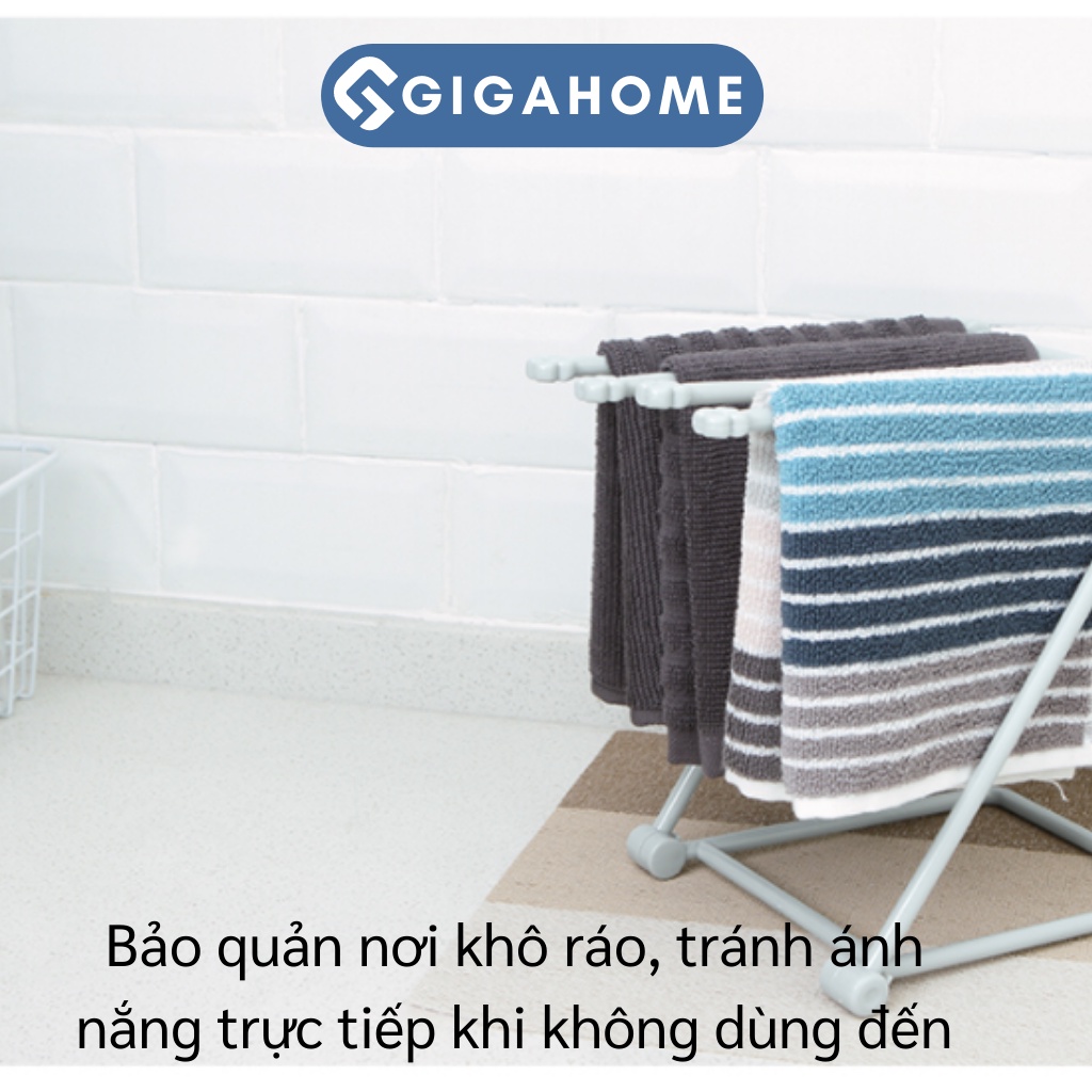 Giá Treo Khăn Nhà Bếp, Treo Ly, Bình Sữa 4 Thanh Tiện Lợi GIGAHOME Hình Chữ Z 9555