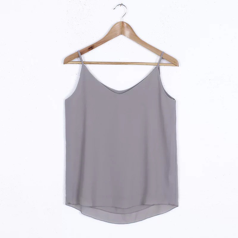 Áo hai dây cổ V sexy vải voan mát dày dặn (Order) | BigBuy360 - bigbuy360.vn